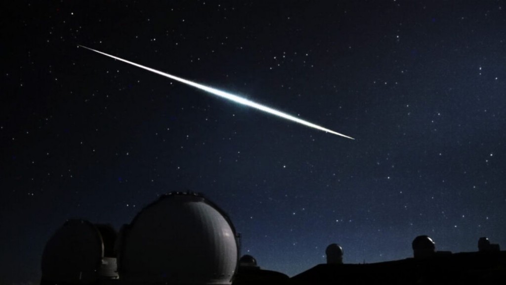 Lluvia de meteoritos en Hawái