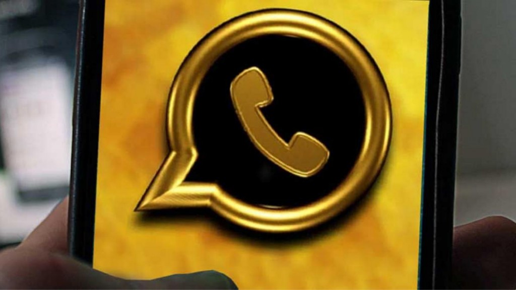 ¿Logo de WhatsApp dorado? CHECK